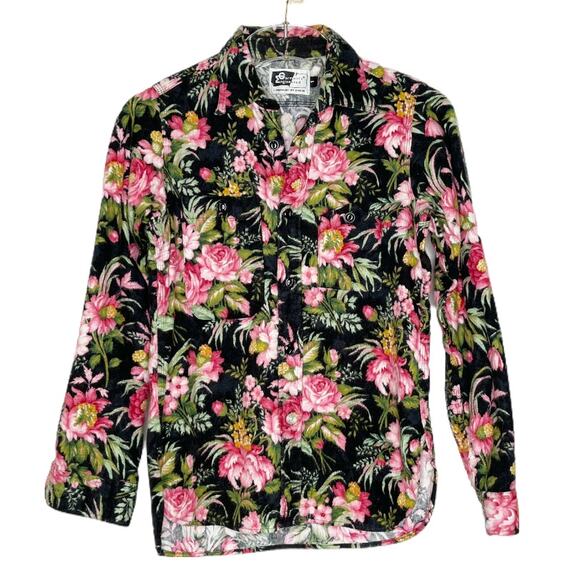 Engineered Garments New York Floral Flannel Button Down Shirt Small - Picture 1 of 7